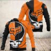 Grateful Dead Skull Racing Fox 3D Printed Hoodie/Zipper Hoodie - d3aba8db4aea
