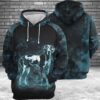 Great Dane Galaxy 3D Printed Hoodie/Zipper Hoodie - 9e35bd40d1e4