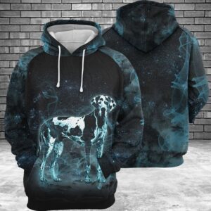 Great Dane Galaxy 3D Printed Hoodie/Zipper Hoodie - 9e35bd40d1e4