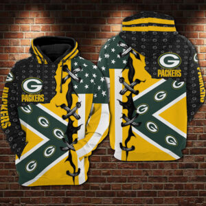Green Bay Packers 3D Printed Hoodie/Zipper Hoodie - 46e7a464995a