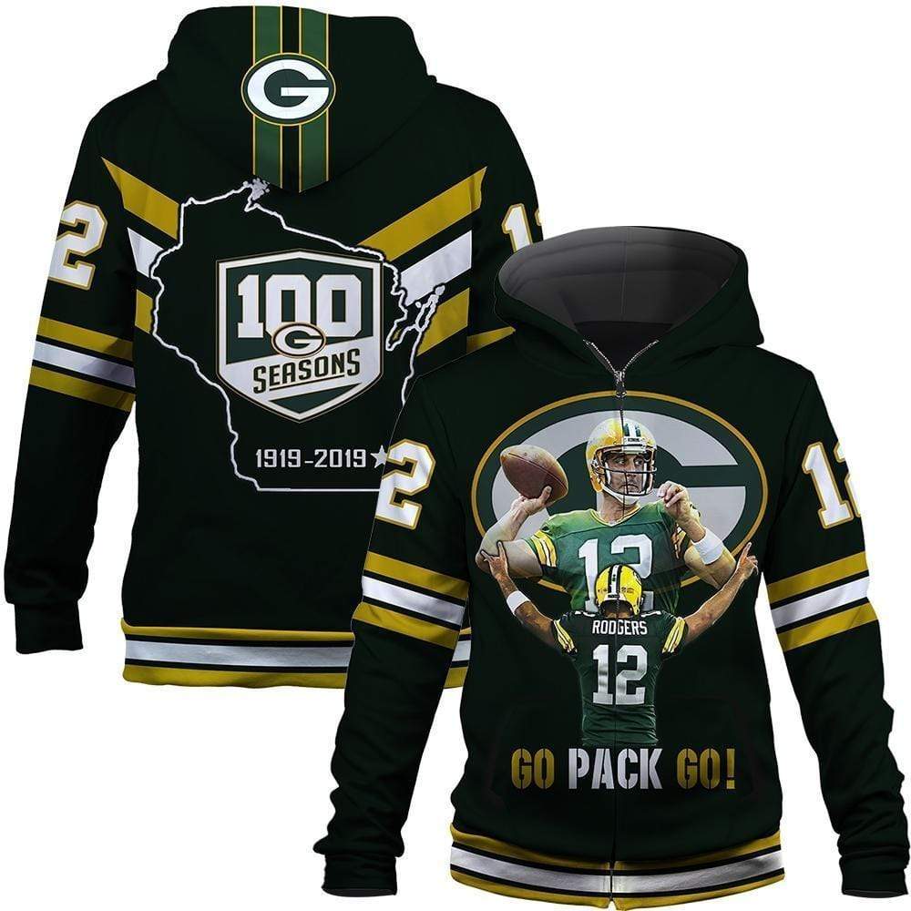 Green Bay Packers 3D Printed Hoodie/Zipper Hoodie - 94a98ae53206 Green Bay Packers 3D Printed Hoodie/Zipper Hoodie - 94a98ae53206
