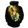 Green Bay Packers Awesome Black Pullover And Zippered Hoodies Custom 3D Green Bay Packers Graphic Printed 3D Hoodie All Over Print Hoodie For Men For Women - 2304967a7af5