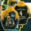 Green Bay Packers Brett Favre 3D Hoodie For Men For Women - 780a80059647