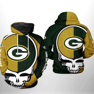 Green Bay Packers NFL Grateful Dead 3D Printed Hoodie/Zipper Hoodie - 28a4f7cbeb69