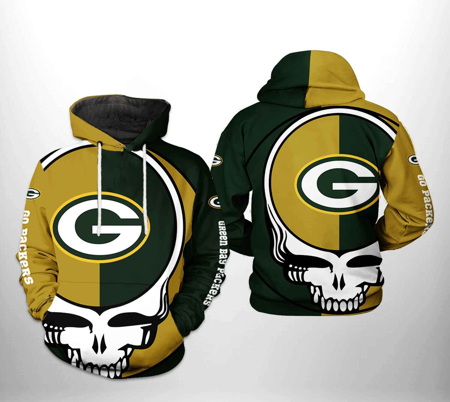 Green Bay Packers NFL Grateful Dead 3D Printed Hoodie/Zipper Hoodie - 28a4f7cbeb69 Green Bay Packers NFL Grateful Dead 3D Printed Hoodie/Zipper Hoodie - 28a4f7cbeb69