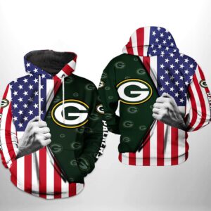 Green Bay Packers NFL US Flag Team 3D Printed Hoodie/Zipper Hoodie - 52ce167f1b55