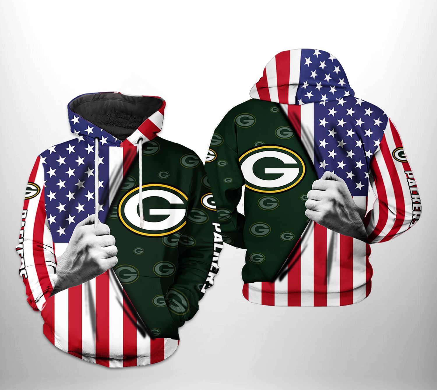 Green Bay Packers NFL US Flag Team 3D Printed Hoodie/Zipper Hoodie - 52ce167f1b55 Green Bay Packers NFL US Flag Team 3D Printed Hoodie/Zipper Hoodie - 52ce167f1b55