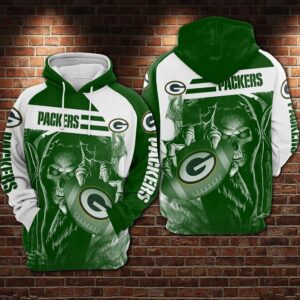 Green Bay Packers Ncaa Football Skull Death Hold Logo 3D Hoodie For Men For Women Green Bay Packers All Over Printed Hoodie. Green Bay Packers 3D Full Printing Shirt - 7b81e5502cd1