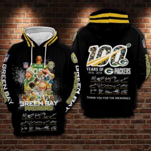 Green Bay Packers Nfl Football Anniversary 3d Hoodie For Men For Women Green Bay Packers All Over Printed Hoodie. Green Bay Packers 3d Shirt - 1b66658f1d3f
