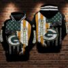 Green Bay Packers Nfl Football Flag American 3d Hoodie For Men For Women Green Bay Packers All Over Printed Hoodie. Green Bay Packers 3d Shirt - cb6eae1a8f2d