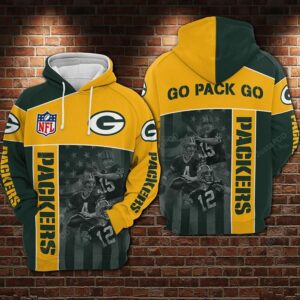 Green Bay Packers Nfl Football Flag American Anniversary 3d Hoodie For Men For Women Green Bay Packers All Over Printed Hoodie. Green Bay Packers 3d Shirt - 42acc9d8fc2c