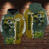 Green Bay Packers Nfl Football Skull Smoke 3D Hoodie Sweatshirt For Fans Men Women Green Bay Packers All Over Printed Hoodie. Green Bay Packers 3D Full Printing Shirt - bdaceef402e3