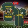 Green Bay Packers Nfl Personalized Baseball Jersey
