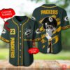 Green Bay Packers Nfl Personalized Baseball Jersey Shirt