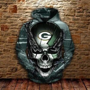 Green Bay Packers Skull 3D Hoodie For Men For Women All Over Printed Hoodie - eb5d9c3ed48a