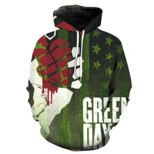 Green Day Band 3D Printed Hoodie/Zipper Hoodie - 35971d0b88cd