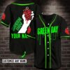 Green Day Custom Name Baseball Jersey Shirt