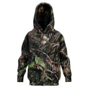 Green Hunting Camo Kids 3D Hoodie For Men Women All Over 3D Printed Hoodie - 368761a9170e