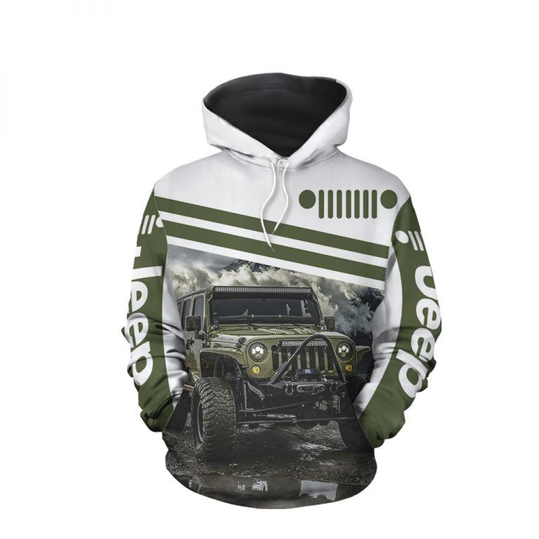 Green Jeep 3D Hoodie All Over Printed Hoodie - f1255bda4f11 Green Jeep 3D Hoodie All Over Printed Hoodie - f1255bda4f11