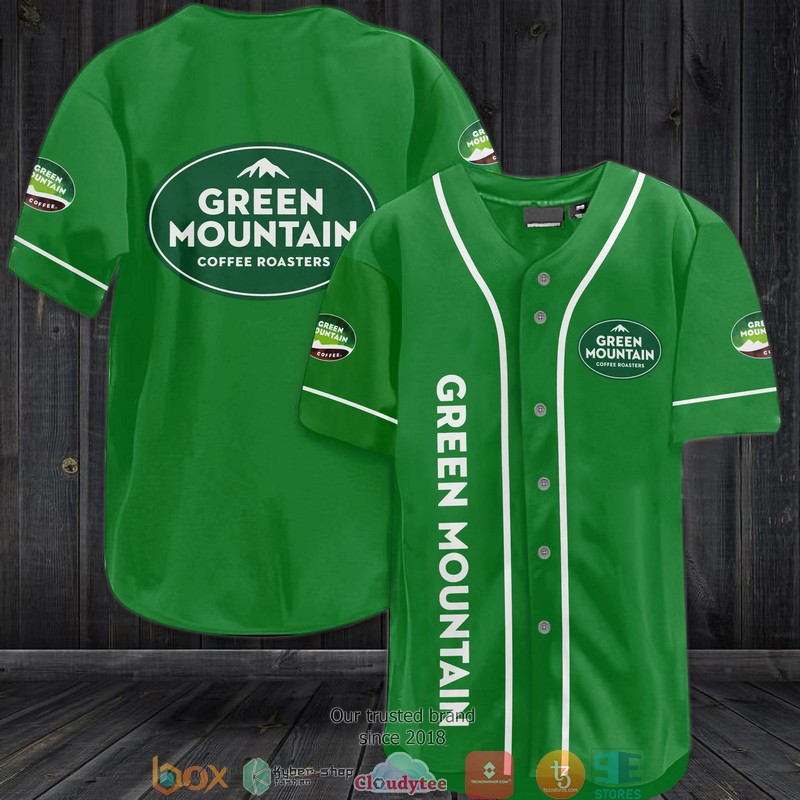 Green Mountain Coffee Baseball Jersey Shirt Green Mountain Coffee Baseball Jersey Shirt