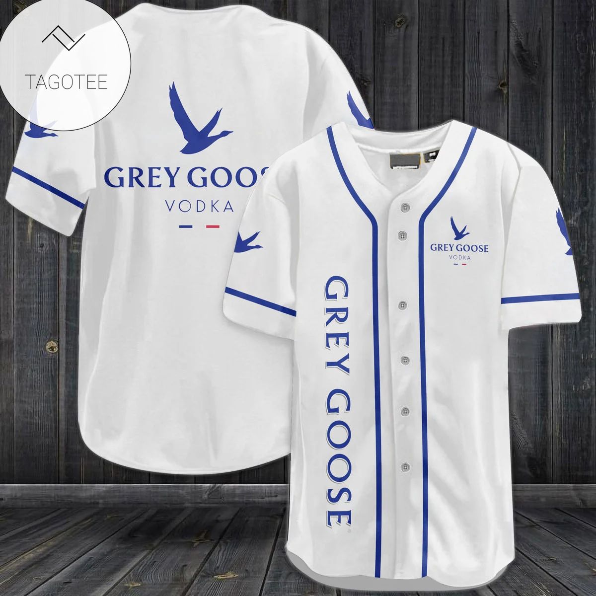 Grey Goose Vodka Logo Baseball Jersey Shirt Grey Goose Vodka Logo Baseball Jersey Shirt