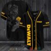 Grim Reaper Dewalt Black Yellow Baseball Jersey