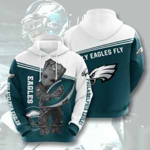 Groot Hold PHILADELPHIA EAGLES 3D Hoodie For Men For Women - b577e7378faa