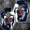 Groot Hugs New England Patriots Zip 3D Hoodie All Over Print - 52f65079cb87