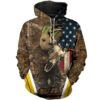 Groot Skull Deer Camo Deer Hunting 3D Hoodie For Men For Women All Over Printed Hoodie - 39d4fc2be0d0