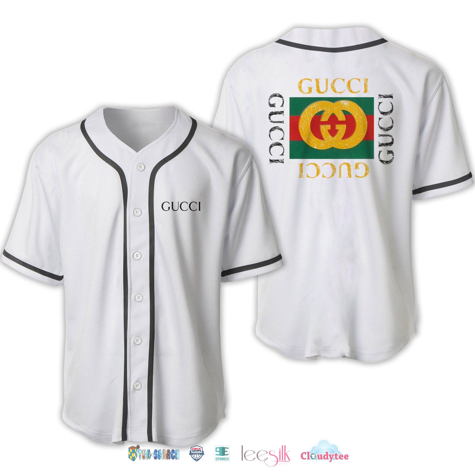 Gucci Luxury Fashion Baseball Jersey Shirt Gucci Luxury Fashion Baseball Jersey Shirt