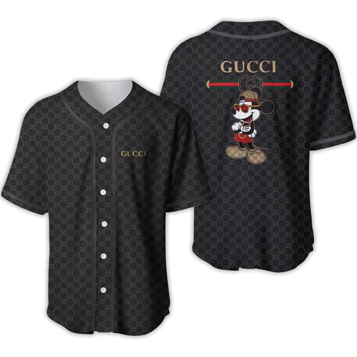 Gucci Mickey Mouse Baseball Jersey Gucci Mickey Mouse Baseball Jersey