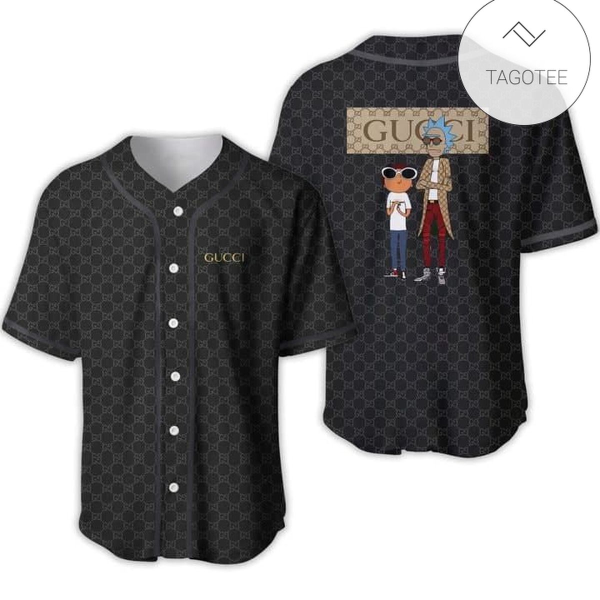 Gucci Rick And Morty Baseball Jersey Shirt- Tagotee Gucci Rick And Morty Baseball Jersey Shirt- Tagotee