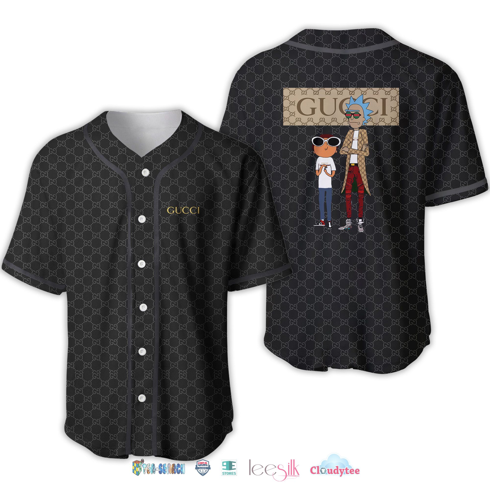 Gucci Rick And Morty Baseball Jersey Shirt Gucci Rick And Morty Baseball Jersey Shirt