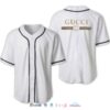 Gucci White Baseball Jersey Shirt