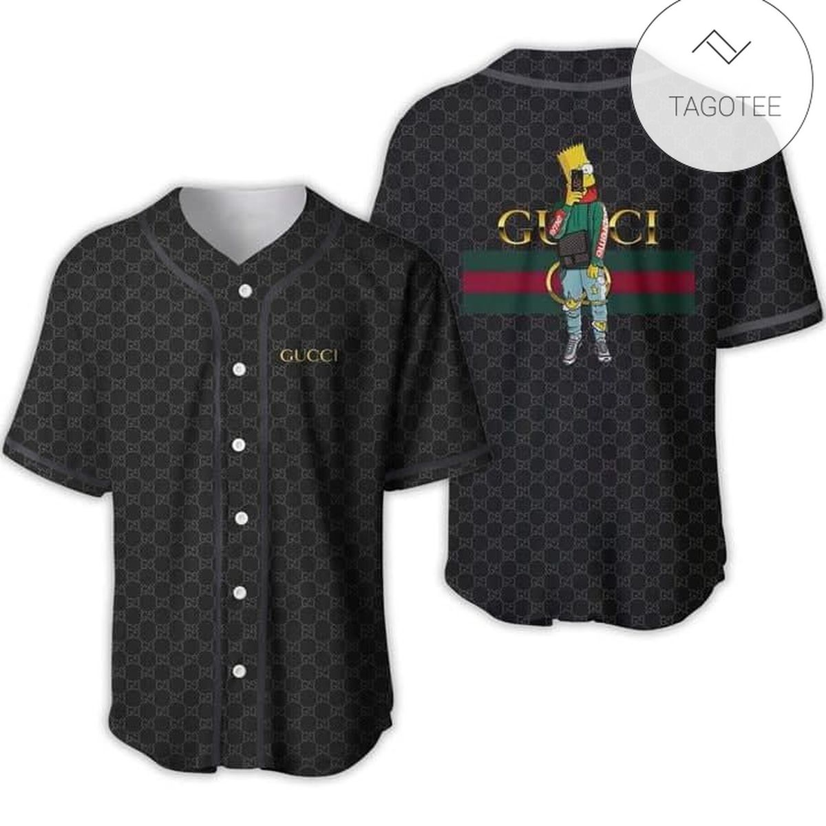 Gucci X Simpsons Baseball Jersey Shirt Gucci X Simpsons Baseball Jersey Shirt