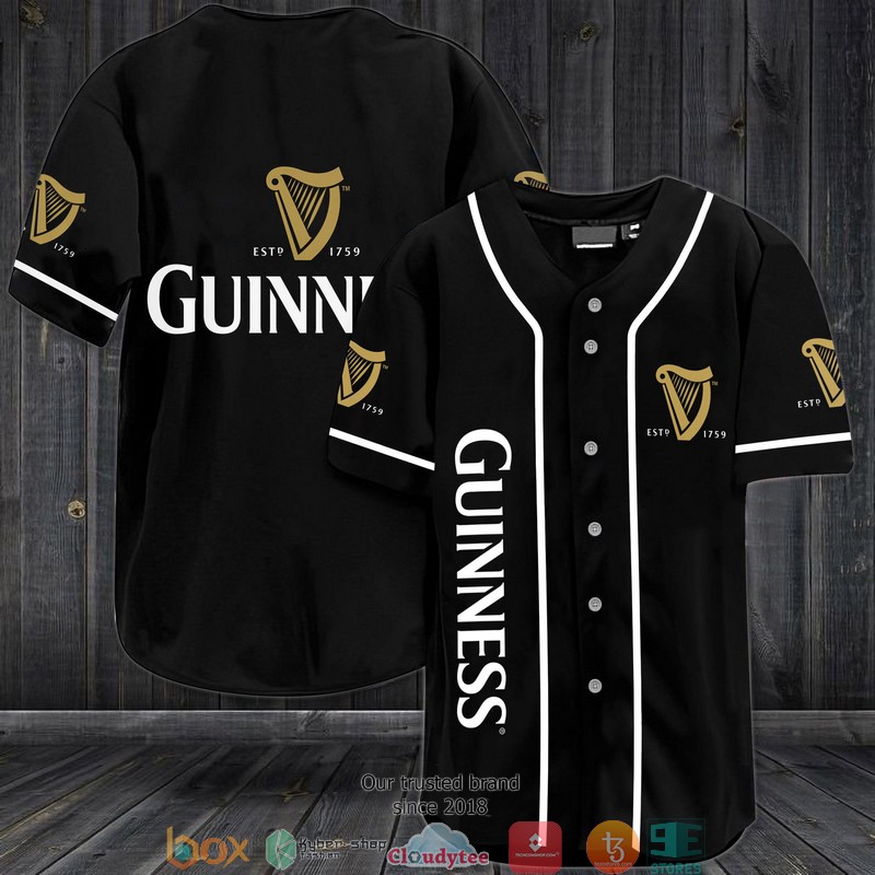 Guinness Baseball Jersey Shirt Guinness Baseball Jersey Shirt