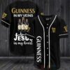 Guinness Beer In My Veins Jesus Is My Heart Baseball Jersey Shirt