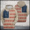 Guitar Usa Flag 3D Printed Hoodie/Zipper Hoodie - 390b2fe072ff