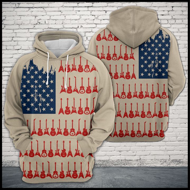 Guitar Usa Flag 3D Printed Hoodie/Zipper Hoodie - 390b2fe072ff Guitar Usa Flag 3D Printed Hoodie/Zipper Hoodie - 390b2fe072ff