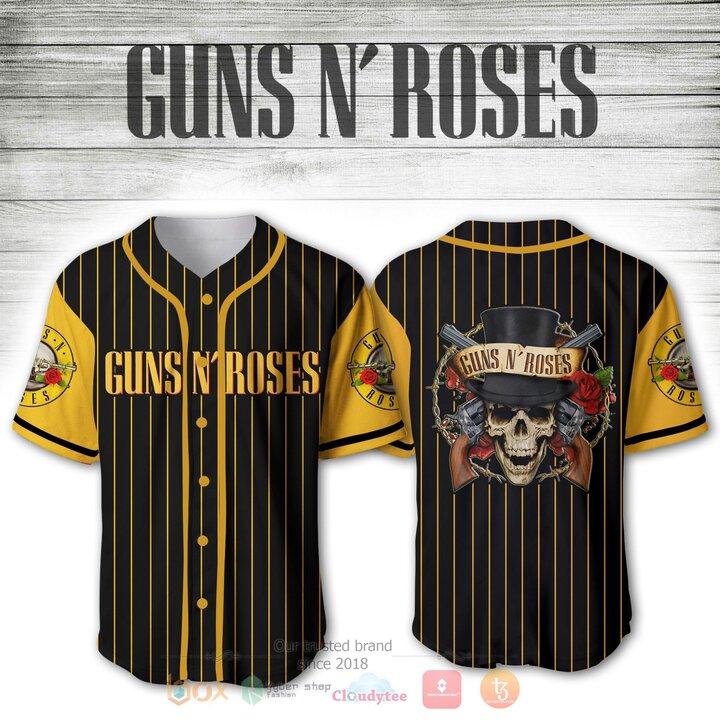 Guns N’ Roses Baseball Jersey Shirt Guns N’ Roses Baseball Jersey Shirt