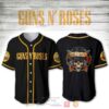Guns N’ Roses Skull With Guns Baseball Jersey Shirt