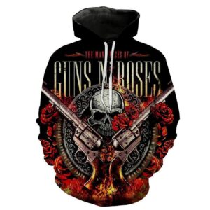 GunsNRoses 3D Printed Hoodie/Zipper Hoodie - 0a2518d9409b