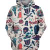 HALLOWEEN OBJECTS SEAMLESS PATTERN 3D Hoodie For Men For Women All Over Printed Hoodie - 967b1385b968