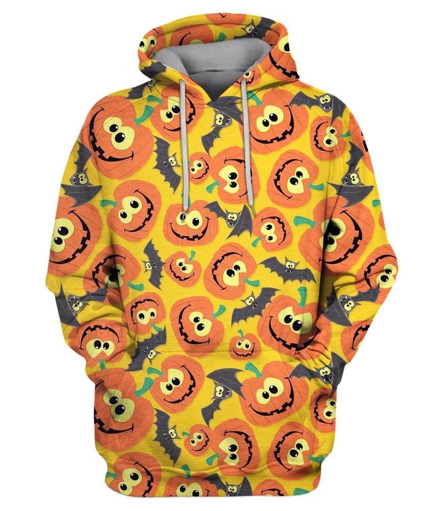 HALLOWEEN THEMES WITH BATS AND PUMPKINS 3D Hoodie For Men For Women All Over Printed Hoodie - 1686de213857 HALLOWEEN THEMES WITH BATS AND PUMPKINS 3D Hoodie For Men For Women All Over Printed Hoodie - 1686de213857