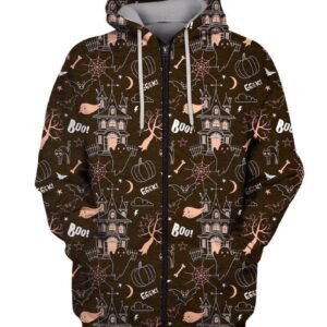 HAPPY HALLOWEEN PATTERN 3D Hoodie For Men For Women All Over Printed Hoodie - d9da06a15212