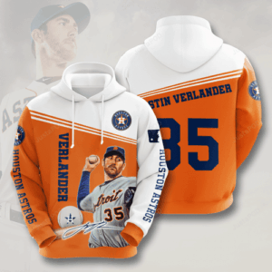 HOUSTON ASTROS Justin Verlander 3D Hoodie For Men For Women