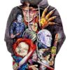 Halloween Horror Freddy Krueger Michael Myers Jason Leatherface Chucky Pullover And Zippered Hoodies Custom 3d Graphic Printed 3d Hoodie All Over Print Hoodie For Men For Women - 0e367f19b4eb