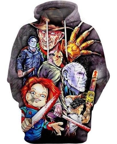 Halloween Horror Freddy Krueger Michael Myers Jason Leatherface Chucky Pullover And Zippered Hoodies Custom 3d Graphic Printed 3d Hoodie All Over Print Hoodie For Men For Women - 0e367f19b4eb Halloween Horror Freddy Krueger Michael Myers Jason Leatherface Chucky Pullover And Zippered Hoodies Custom 3d Graphic Printed 3d Hoodie All Over Print Hoodie For Men For Women - 0e367f19b4eb