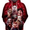 Halloween Horror Michael Myers Leatherface Freddy Krueger Jason Chucky Pullover And Zippered Hoodies Custom 3d Graphic Printed 3d Hoodie All Over Print Hoodie For Men For Women - c7f387ac3ff6