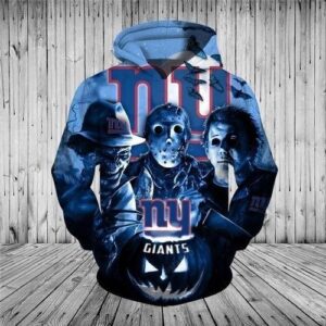 Halloween Horror Night New York Giants Pullover And Zippered Hoodies Custom 3d Graphic Printed 3d Hoodie For Men For Women - e7deb637a939